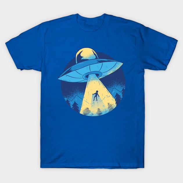 Alien Abduction T-Shirt by Ratherkool